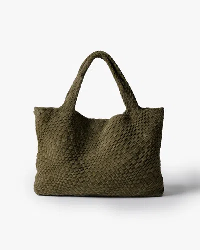 Beek Willet Woven Shoulder Bag - Olive | , Leather In Black