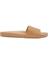Beek Gallito Leather Slide Sandal In Beige