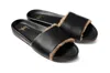 Beek Gallito Genuine Shearling Slide Sandal In Black