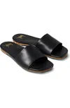 Beek Honeybird Square Toe Slide Sandal In Black