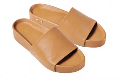 Beek Women's Pelican Leather Platform Sandal In Honey In Brown