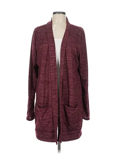 Pre-owned Beeson River Cardigan Sweater In Burgundy