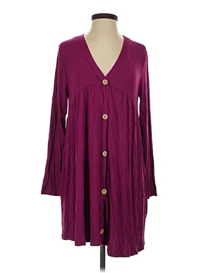 Pre-owned Beeson River Casual Dress In Burgundy