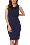 Beeson River Cowl Neck Dress In Navy In Blue