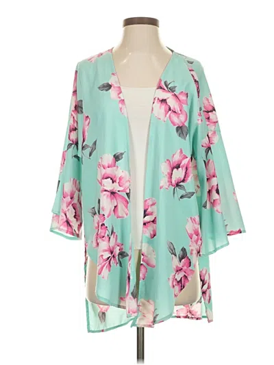 Pre-owned Beeson River Kimono In Blue