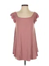 Beeson River Short Sleeve Top Pink Scoop Neck Tops In Pink