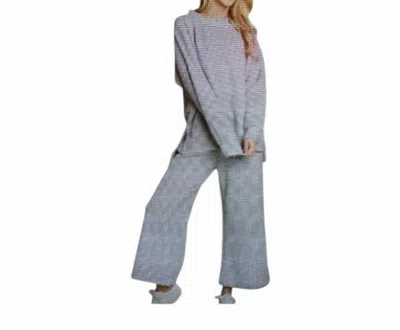 Beeson River Womens Solid Textured Matching Set In H. Gray In Multi