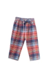 Beet World Baby Pants In Rust Plaid
