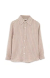 Beet World Kids'  Boys Collar Shirt In Beige