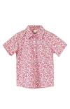 Beet World Boys Collar Shirt In Red And Blue