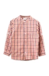 Beet World Boys Long Sleeve Check Shirt In Red And Blue