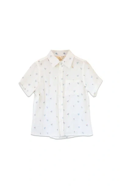 Beet World Kids'  Collar Shirt In White