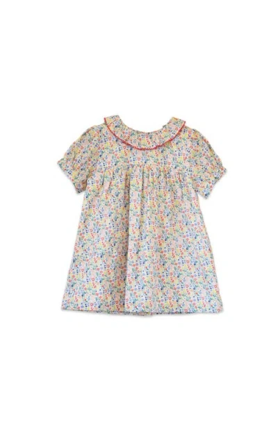 Beet World Kids'  Emily Dress With Lace Trim In Neutral