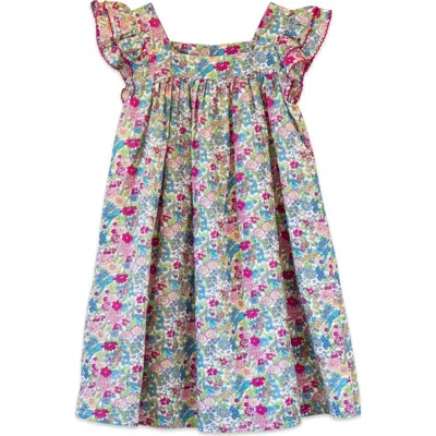 Beet World Kids'  Everly Square Neck Dress In Gold