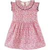 Beet World Girls Ana Dress With Ruffles In Red And Blue