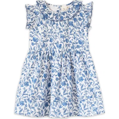 Beet World Kids'  Girls Ana Dress With Ruffles In Vintage Blue