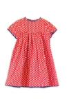 Beet World Toddler Amy Dress With Lace Trim In Red