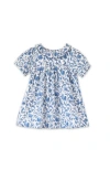 Beet World Babies'  Toddler Emily Dress With Lace Trim In Vintage Blue