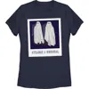 Beetlejuice Halloween Strange And Unusual Ghost Photo  Graphic T-shirt In Blue