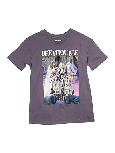 Pre-owned Beetlejuice Kids' Short Sleeve T-shirt In Purple