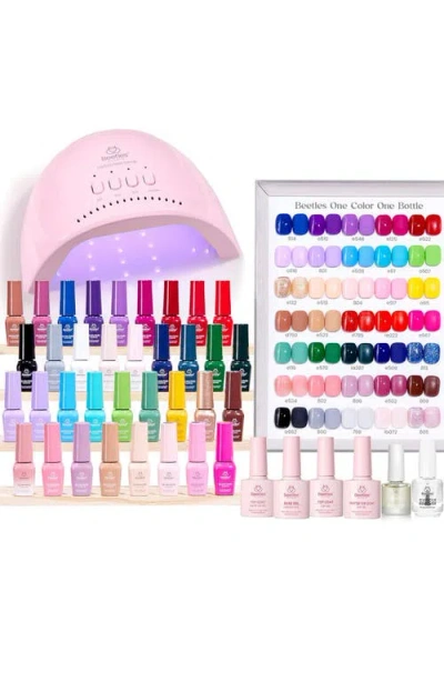 Beetles 35 Colors 68 Pcs Gel Nail Manicure Studio Kit With Uv Light In Multi