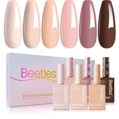 Beetles Neutral Nude Gel Polish Set 6 Colors In Multi