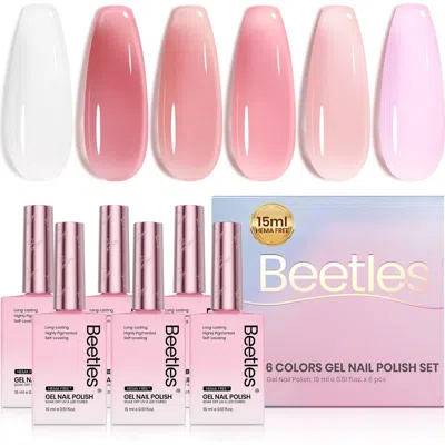 Beetles Nude Gel Polish Set 6 Colors In Multi