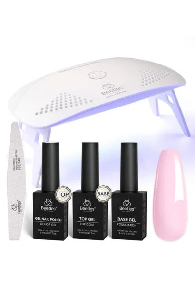 Beetles Nude Pink Gel Nail Polish Kit With Uv Led Light In Multi