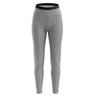 Befitnesslou Women's Black / White Fleur De Lis Legging In Multi