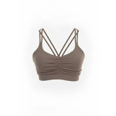 Befitnesslou Women's Brown Top Lou Beige