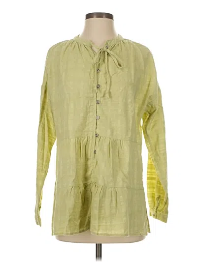 Pre-owned Before You 3/4 Sleeve Blouse In Green