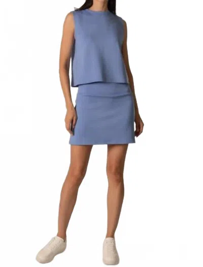 Before You Beyond Comfy Skort In Cornflower Blue