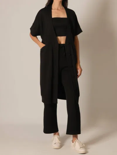 Before You Butter Modal Cardigan In Black