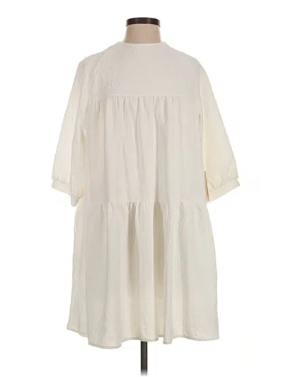 Pre-owned Before You Casual Dress In Ivory