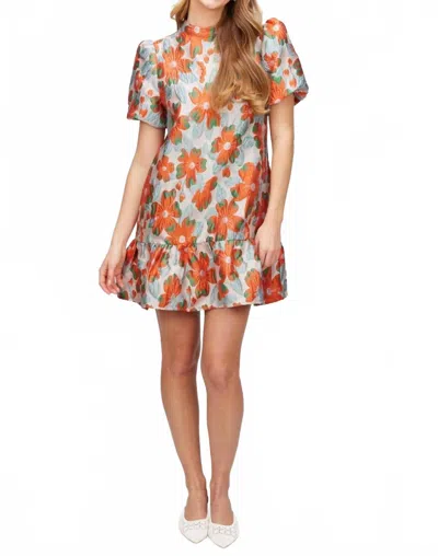Before You Collection Holland Spring Dress In Orange Multi