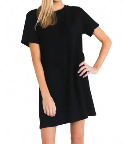Before You Collection P Cill Butter Modal Short Sleeve Dress In Black