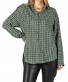 Before You Collection Plaid Button Up Shirt In Green In Green