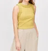 Before You Collection Ruffle Ribbed Tank Top In Tealeaf