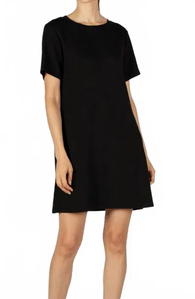 Before You Collection Scuba Modal Mini Dress In Black