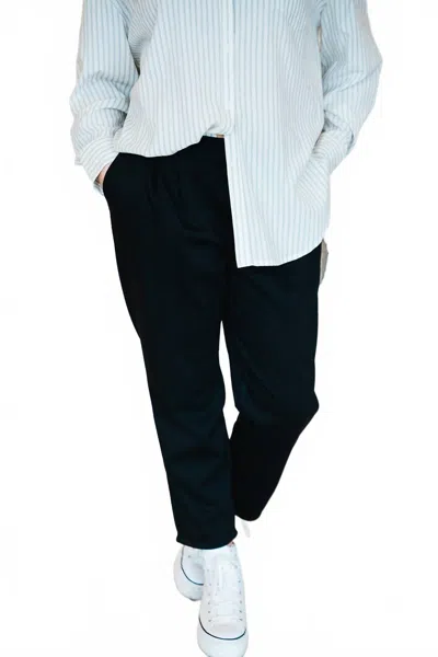 Before You Collection Tapered Pant In Black