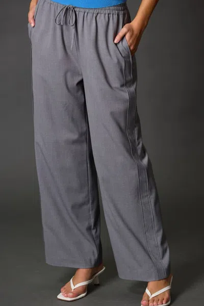 Before You Double Hemline Trouser In Heather Grey In Gray
