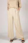 Before You High Waisted Trouser In Khaki In Multi