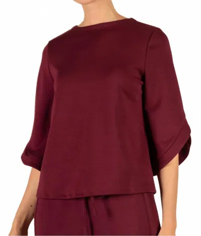 Before You I Hear You Top In Port In Burgundy