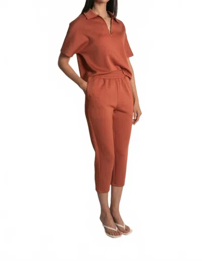 Before You Lana Ankle Pant In Dusty Rose In Brown