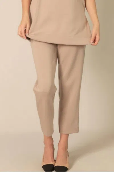 Before You Lana Ankle Pant In Taupe In Brown