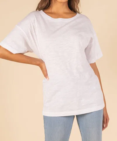 Before You Sunday Morning Oversized Tee In White