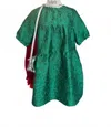 Before You Women's Jacquard Dress In Green In Green