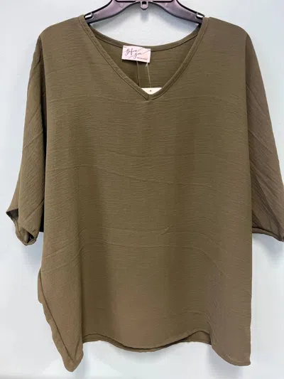 Before You Women's Let's Chill Top In Olive In Green