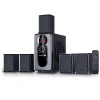 Befree Sound 5.1 Channel Surround Sound Bluetooth Speaker System In Black In Black