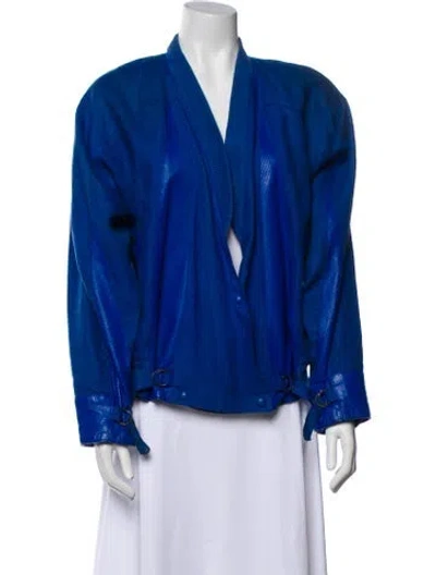 Pre-owned Begedor Italia Linen Jacket In Blue